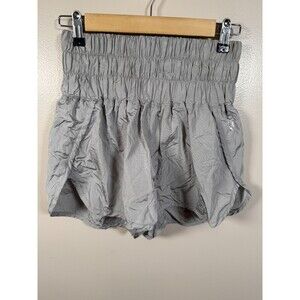 Free People Movement The Way Home Shorts Size Small Artic Mist Gray Lined Active